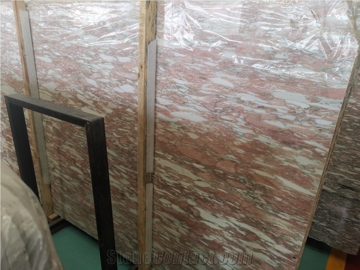 Norwegian Rose Red Marble Slabs for Decoration