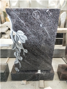 Orion/Bahama Blue Granite Western Style Tombstones
