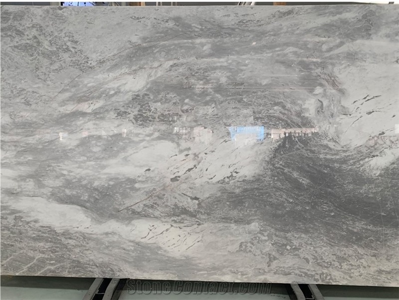 Orlando Gray Marble Slab for Hotel Projects