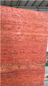 Persia Rosso Red Travertine Tiles