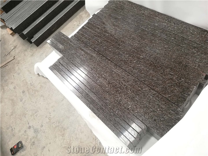 Polished Cafe Imperiale Granite Floor Covering