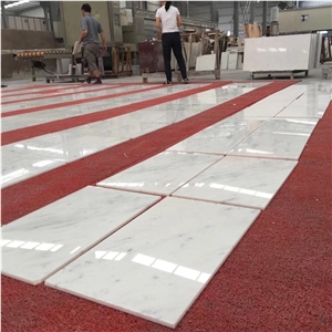 Polished Calacatta Ducale Marble Ashlar Pattern