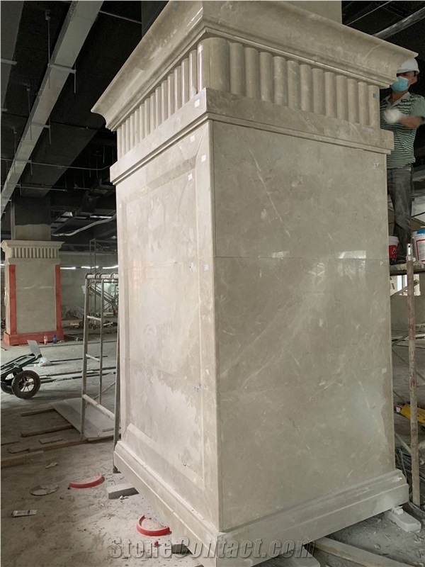 Shandian Grey Grey Flash Marble for Pillar Cover