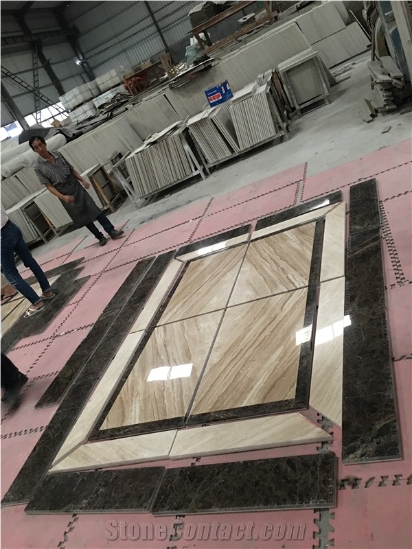 Turkish Daino Reale Marble Flooring Installation