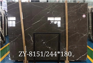 Brown Marquina Marble Slab