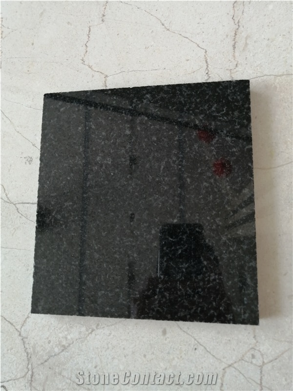 Regal Black, India Impala Black Granite Slab