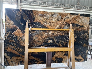 Cosmic Gold Granite Slabs Brazil Material