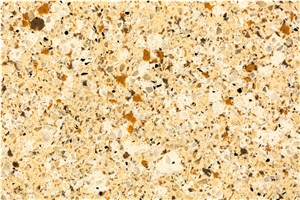 Beige Colour Quartz Slabs for Countertop