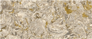 Chantilly Taupe Quartz Stone Slab