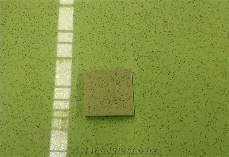 Green Sparkle Monochrome Countertop