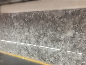 Grey Small Pattern Quartz Slab
