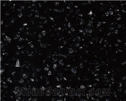 Silver Star Black Quartz Stone Slab