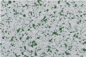 White and Green Pattern Quartz Slabs