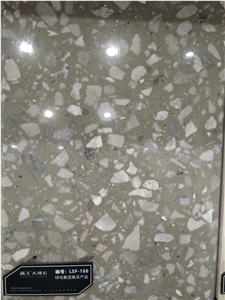 Floor Tile Engineered Marble Grey Beige Low Price