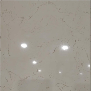 Semi White Artificial Marble Slab for Table Top