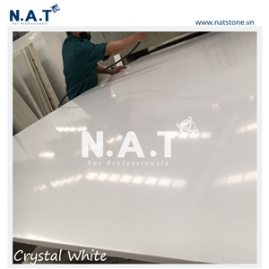 White Artificial Marble Engineered Stone Slabs