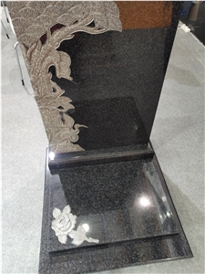 China Black Granite Tombstone Headstone