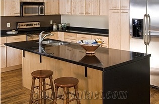 Shanxi Black Counter Top Kitchen Top Polished
