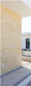 Beige Sandstone Wall Cladding Panel Stone Veneer