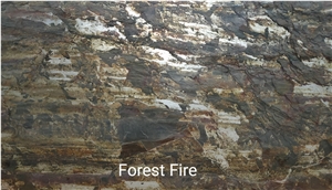 Translucent Forest Fire Flexible Stone Veneer