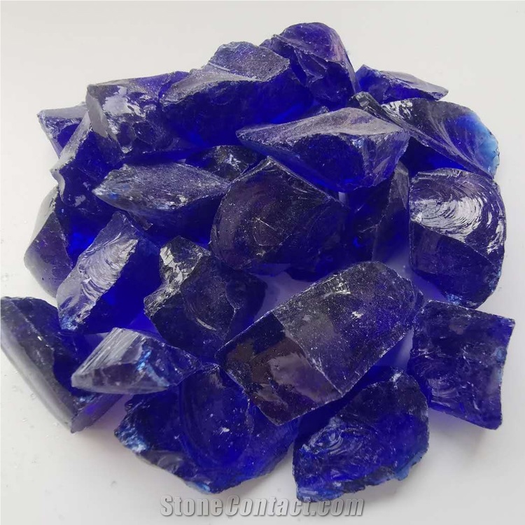 Good Quality Gd-003 Cobalt Blue Precious Stone, Pebble Ball Stone Boulders