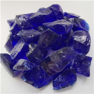 Good Quality Gd-003 Cobalt Blue Precious Stone, Pebble Ball Stone Boulders