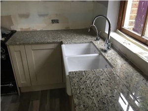 Ambrosia White Granite Kitchen Countertops