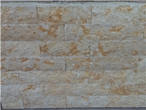 Sunny Gold Split Face Marble Wall Tiles