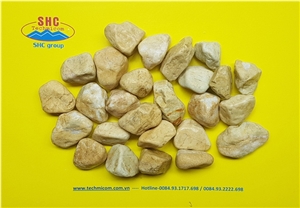 Yellow Pebble for Decoration