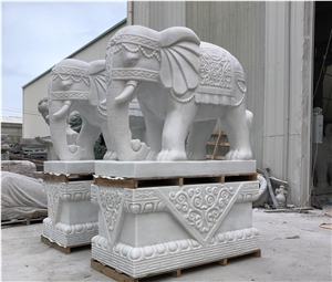 Top Quality Hotel Stone Handcarved Animal Statues