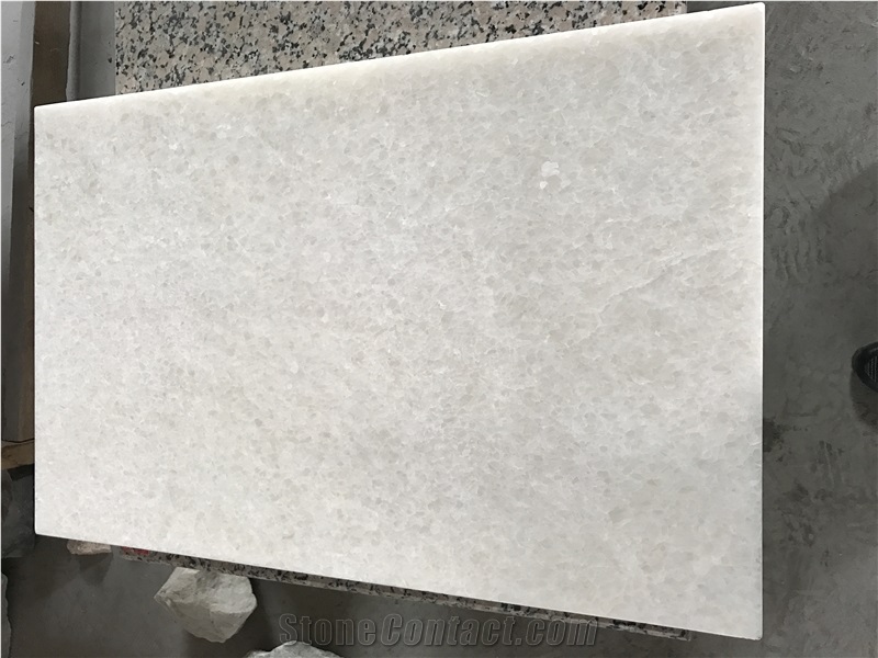 Crystal White Pure Marble Slab