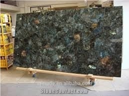 Labradorite Multicolor Papillon Granite Blocks, Labradorite Green Granite