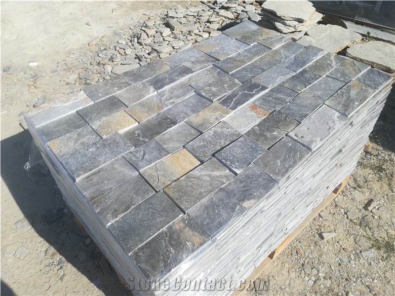 Multicolored Blue Stone Gneiss Tiles