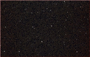 Black Star Quartz Stone Slabs, Engineered Stone