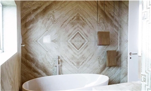 Daino Reale Marble Bathroom Design Project