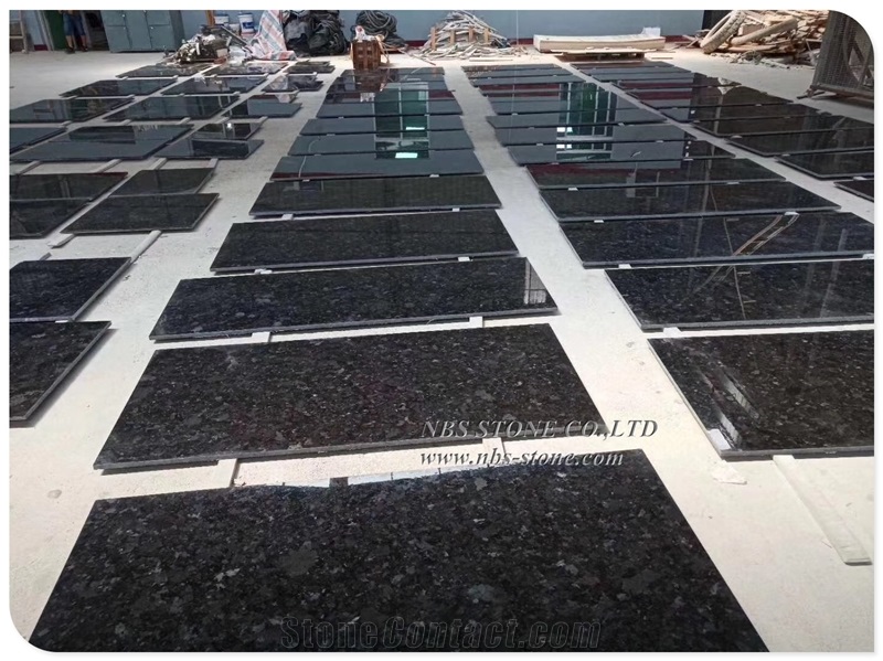 Angola Black Block Black Granite Slab Tile
