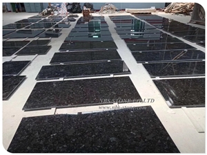 Angola Black Block Black Granite Slab Tile