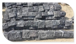 Black Limestone Loose Tumbled Castle Stone Panel