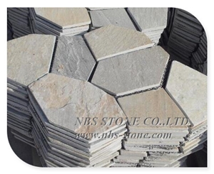 Crazy Slate Flagstone on Mesh for Outdoor Wall