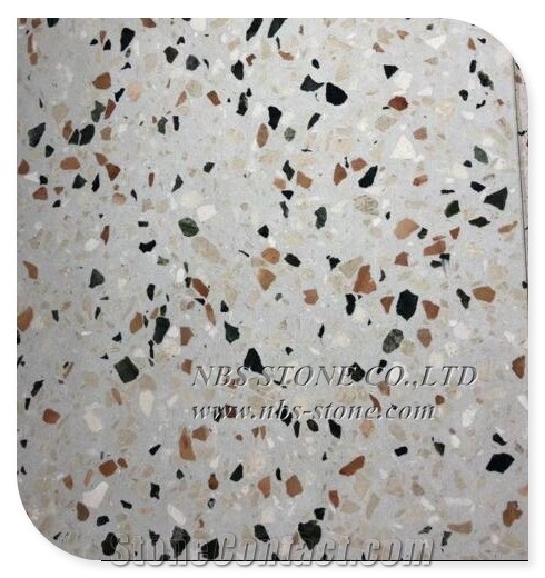 Grey Black Terrazzo Floor Tiles for Sale Cement