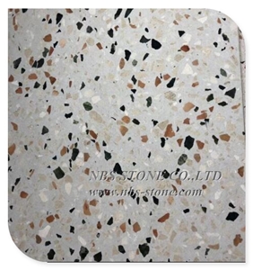 Grey Black Terrazzo Floor Tiles for Sale Cement