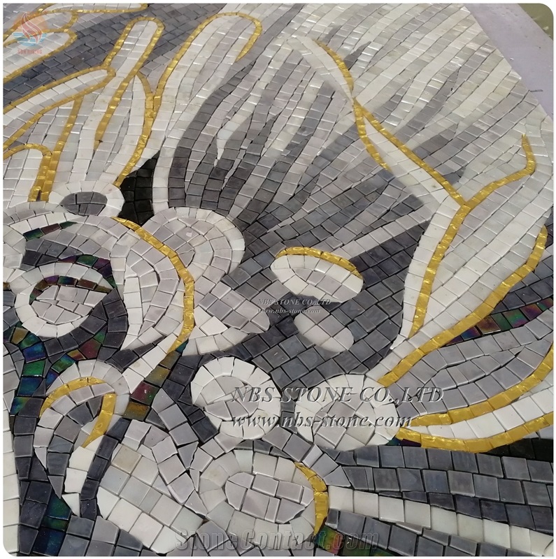 Handmade Glass Flower Mosaic 3d Wall Art Mosaic