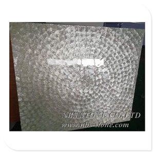 Shell Mixed Marble Waterjet Mother Of Pearl Mosaic