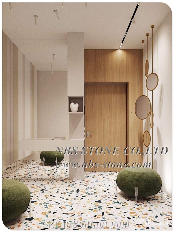 Terrazzo Stone Tiles for Paving Floors Terrazzo