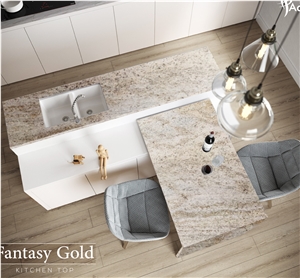 Fantasy Gold Granite Kitchentop