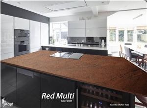 Red Multi Granite Kitchentops