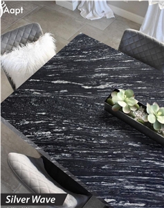 Silver Waves Granite Design Stone Table Top