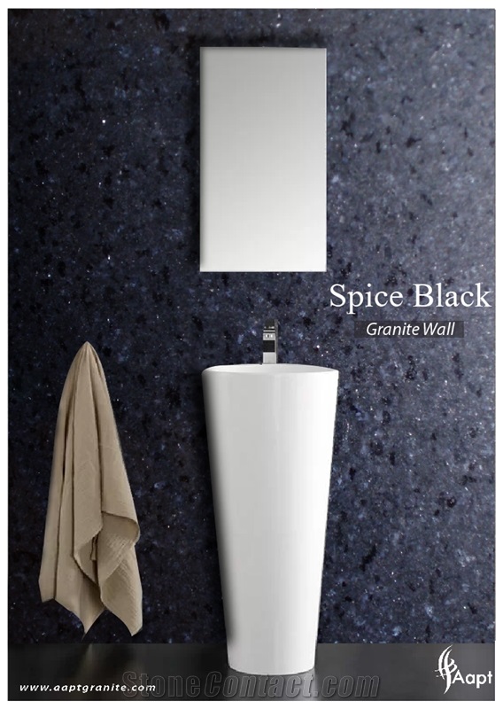 Spice Black Granite Kitchen Tops Designs