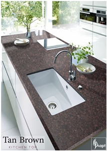 Tan Brown Granite Kitchen Tops Design