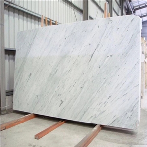 Bianco Carrara White Marble Tiles, Slab